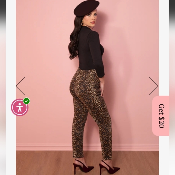 Leopard Cigarette Pants - Picture 2 of 6